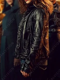 Asal Vision Black Jackets | Leather Jackets | Ava Warrior Nun Leather Jacket Black