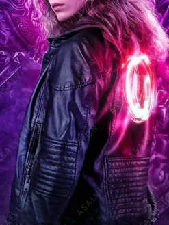 Asal Vision Black Jackets | Leather Jackets | Ava Warrior Nun Leather Jacket Black