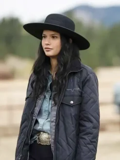 Asal Vision Cotton Jackets | Avery Yellowstone Season 4 Quilted Jacket Black