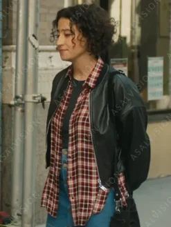 Asal Vision Leather Jackets | Babes 2024 Ilana Glazer Leather Jacket Black