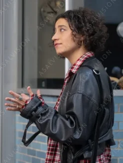 Asal Vision Leather Jackets | Babes 2024 Ilana Glazer Leather Jacket Black