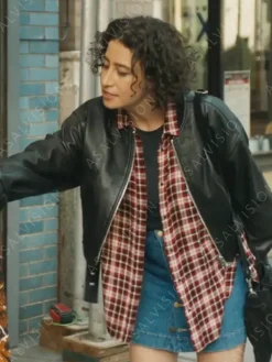 Asal Vision Leather Jackets | Babes 2024 Ilana Glazer Leather Jacket Black