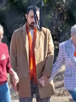Asal Vision Men Coats | Back in Action Jamie Demetriou Coat Light Brown