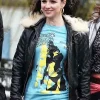 Asal Vision Leather Jackets | Back To Amy Winehouse Leather Jacket Black