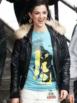 Asal Vision Leather Jackets | Back To Amy Winehouse Leather Jacket Black