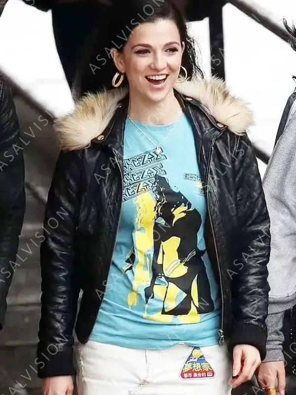 Asal Vision Leather Jackets | Back To Amy Winehouse Leather Jacket Black