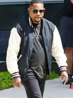 Asal Vision Cotton Jackets | Bad Boys Ride or Die Marcus Burnett Bomber Jacket Black & White