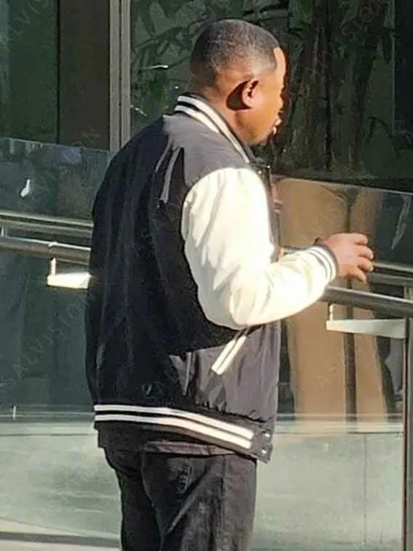 Asal Vision Cotton Jackets | Bad Boys Ride or Die Marcus Burnett Bomber Jacket Black & White