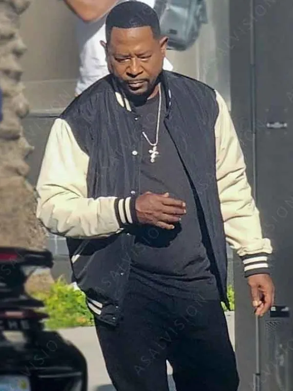 Asal Vision Cotton Jackets | Bad Boys Ride or Die Marcus Burnett Bomber Jacket Black & White