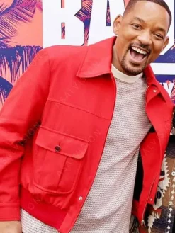 Asal Vision Cotton Jackets | Bad Boys Ride Or Die Will Smith Jacket Red