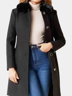 Asal Vision Women Coats | Batwoman Season 2 Nicole Kang Coat Black