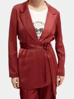 Asal Vision Women Coats | Bel-Air Cassandra Freeman Coat Red