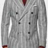 Asal Vision Blazers | Bel-Air Olly Sholotan Striped Blazer Grey