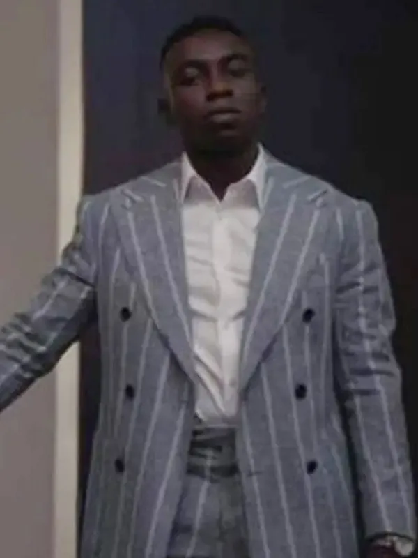 Asal Vision Blazers | Bel-Air Olly Sholotan Striped Blazer Grey
