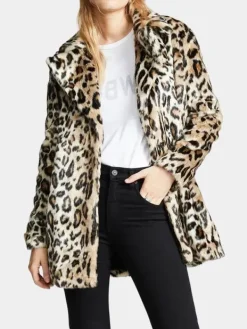 Asal Vision Women Coats | Beth Dutton Yellowstone Cheetah Print Coat Cheetah Design