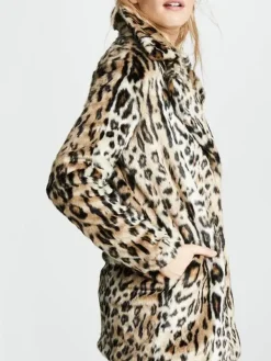 Asal Vision Women Coats | Beth Dutton Yellowstone Cheetah Print Coat Cheetah Design