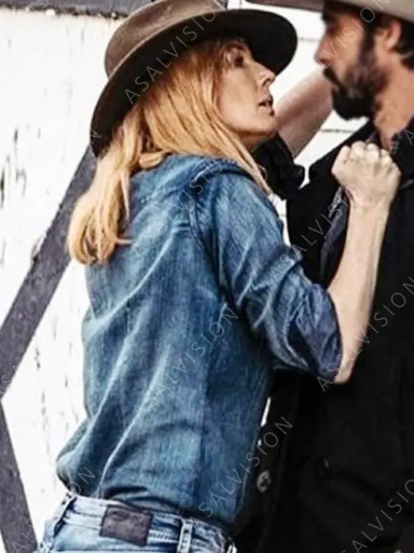 Asal Vision Denim Jackets | Beth Dutton Yellowstone Denim Jacket Blue