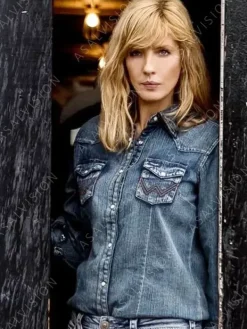 Asal Vision Denim Jackets | Beth Dutton Yellowstone Denim Jacket Blue