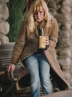 Asal Vision Women Coats | Beth Dutton Yellowstone Leather Coat Brown