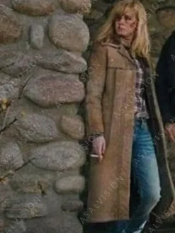 Asal Vision Women Coats | Beth Dutton Yellowstone Leather Coat Brown