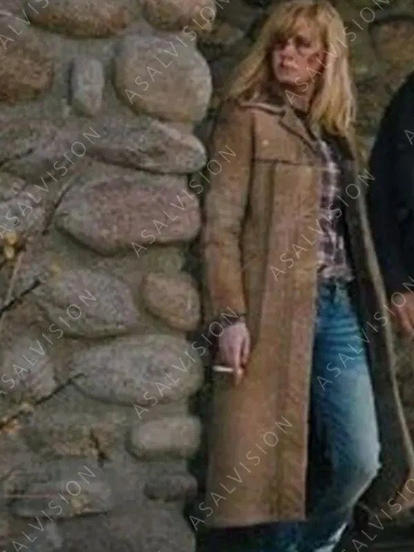 Asal Vision Women Coats | Beth Dutton Yellowstone Leather Coat Brown