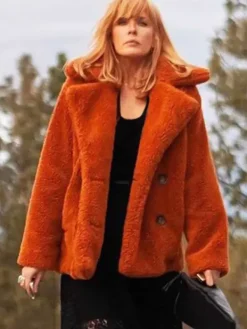 Asal Vision Women Coats | Beth Dutton Yellowstone Fur Coat Orange