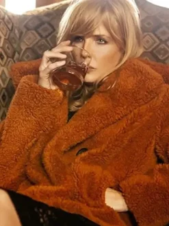 Asal Vision Women Coats | Beth Dutton Yellowstone Fur Coat Orange