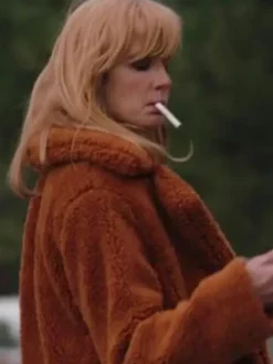 Asal Vision Women Coats | Beth Dutton Yellowstone Fur Coat Orange