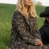 Asal Vision Women Coats | Beth Dutton Yellowstone Season 5 Floral Coat Floral Print