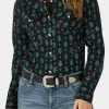 Asal Vision Cotton Jackets | Beth Dutton Yellowstone Season 5 Printed Shirt Green And Black Printed