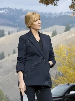 Asal Vision Blazers | Beth Dutton Yellowstone Season 3 Blue Blazer Navy Blue