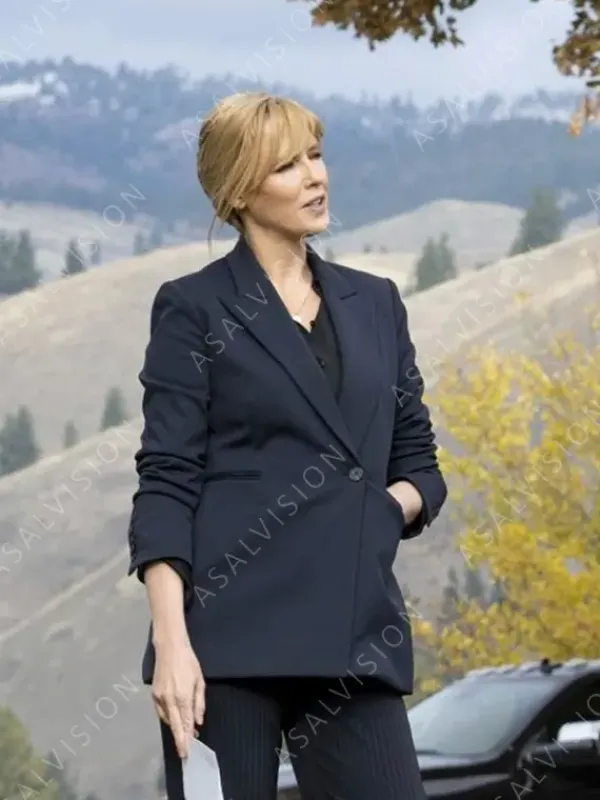 Asal Vision Blazers | Beth Dutton Yellowstone Season 3 Blue Blazer Navy Blue