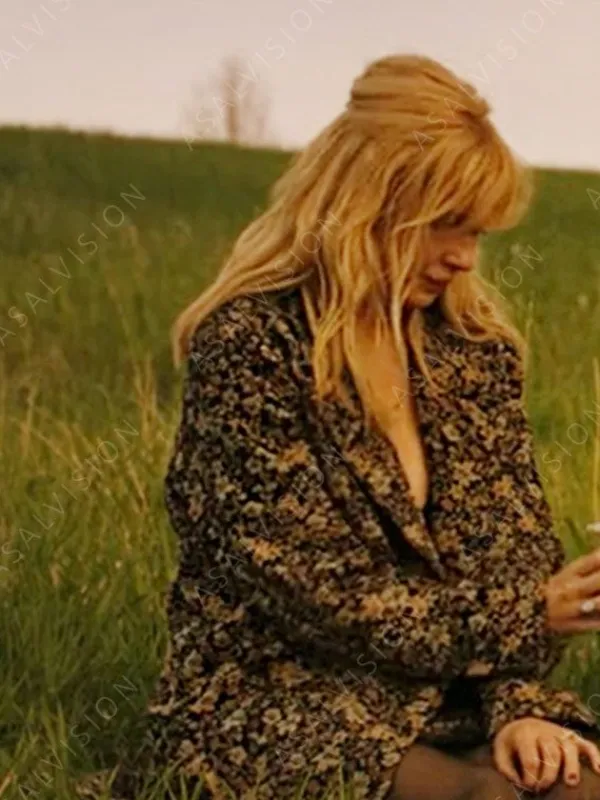 Asal Vision Women Coats | Beth Dutton Yellowstone Season 5 Floral Coat Floral Print