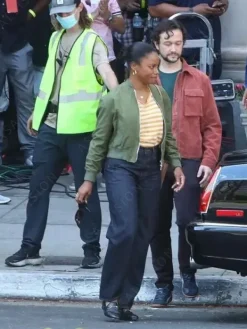 Asal Vision Cotton Jackets | Beverly Hills Cop Axel F 2024 Jane Bomber Jacket Green