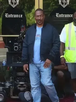 Asal Vision Cotton Jackets | Beverly Hills Cop Axel Foley Bomber Jacket Blue