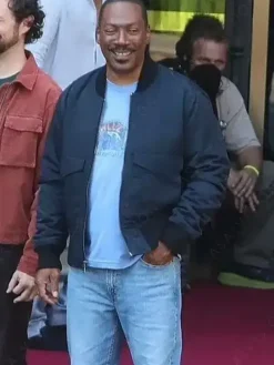 Asal Vision Cotton Jackets | Beverly Hills Cop Axel Foley Bomber Jacket Blue