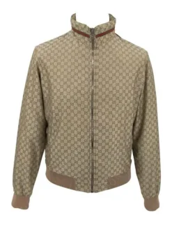 Asal Vision Cotton Jackets | Big Meech Flenory BMF Season 3 Bomber Jacket Brown With Printed Design