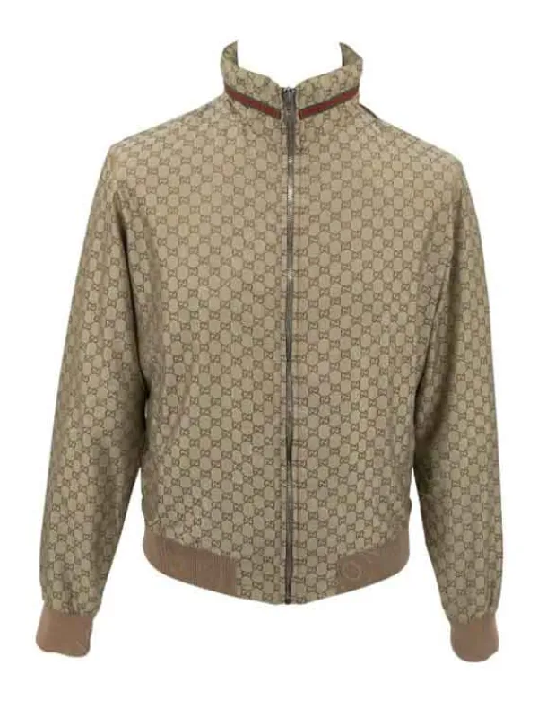 Asal Vision Cotton Jackets | Big Meech Flenory BMF Season 3 Bomber Jacket Brown With Printed Design