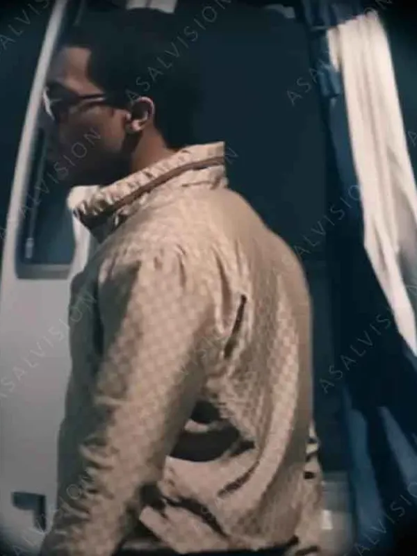 Asal Vision Cotton Jackets | Big Meech Flenory BMF Season 3 Bomber Jacket Brown With Printed Design