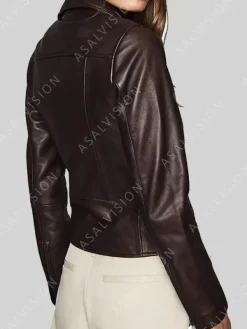 Asal Vision Brown Jackets | Biker Jackets | Big Sky Jenny Hoyt Leather Biker Jacket Brown