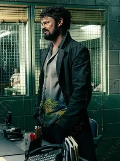 Asal Vision Men Coats | Billy Butcher The Boys Trench Coat Black