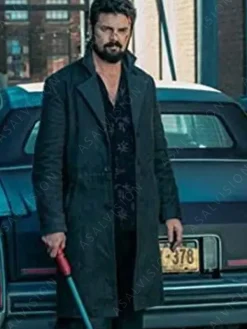 Asal Vision Men Coats | Billy Butcher The Boys Trench Coat Black