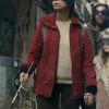 Asal Vision Cotton Jackets | Bird Box Barcelona 2023 Georgina Campbell Jacket Red