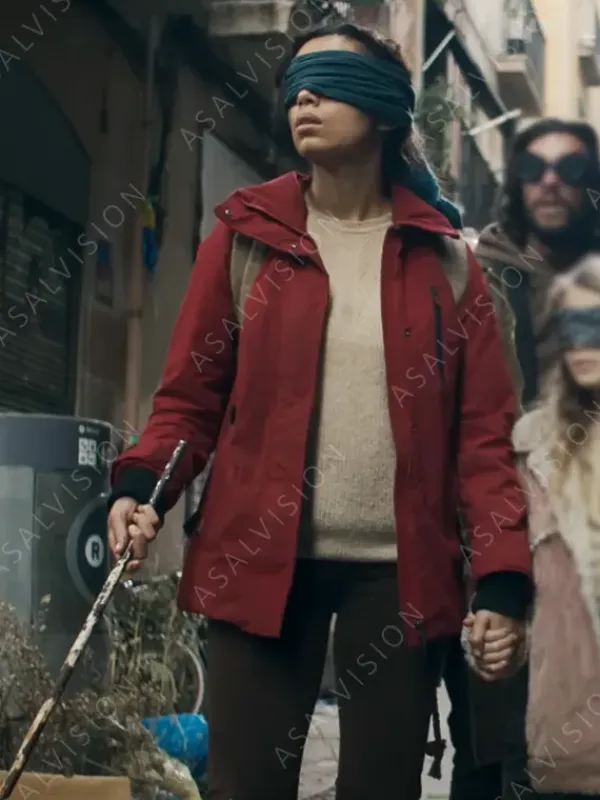Asal Vision Cotton Jackets | Bird Box Barcelona 2023 Georgina Campbell Jacket Red