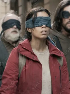 Asal Vision Cotton Jackets | Bird Box Barcelona 2023 Georgina Campbell Jacket Red