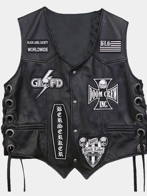 Asal Vision Vests | Label Society Vest Black