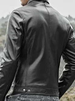Asal Vision Black Jackets | Leather Jackets | Leather Fashion Jacket Black