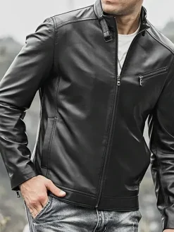 Asal Vision Black Jackets | Leather Jackets | Leather Fashion Jacket Black