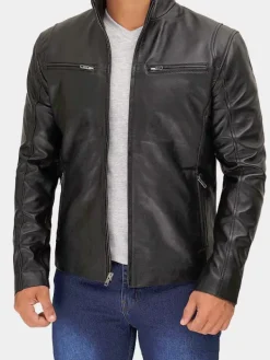 Asal Vision Black Jackets | Biker Jackets | Leather Motorcycle Jacket Men Black