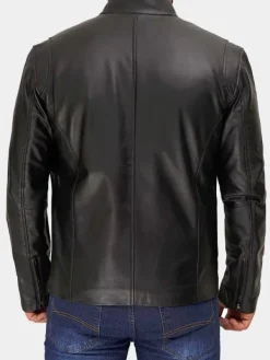 Asal Vision Black Jackets | Biker Jackets | Leather Motorcycle Jacket Men Black